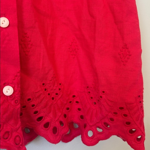 Madewell Vibrant Red Sleeveless Top NWT size m - Picture 6 of 6